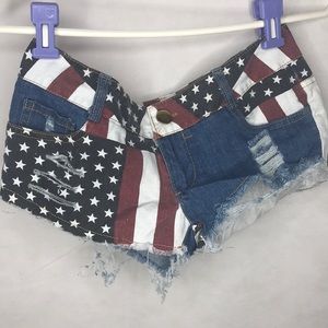 American Flag Booty Shorts